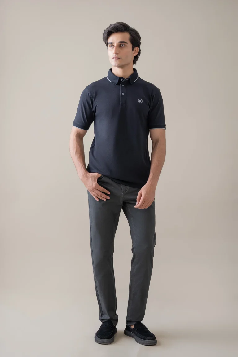 Black Refined Polo