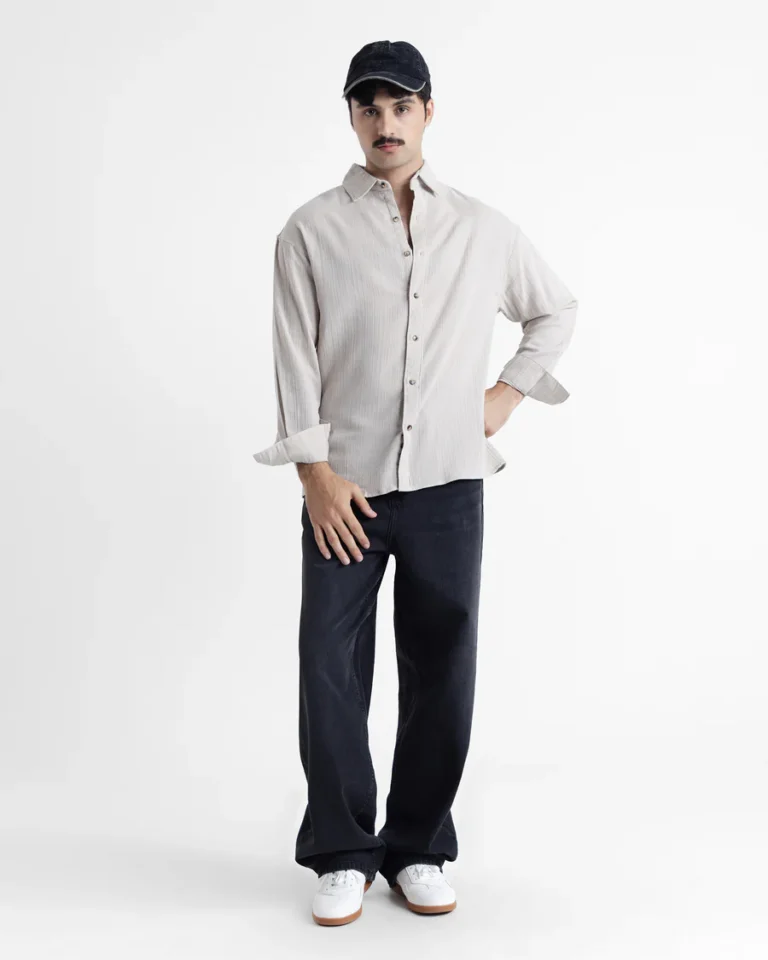 Men Loose Fit Casual Shirt